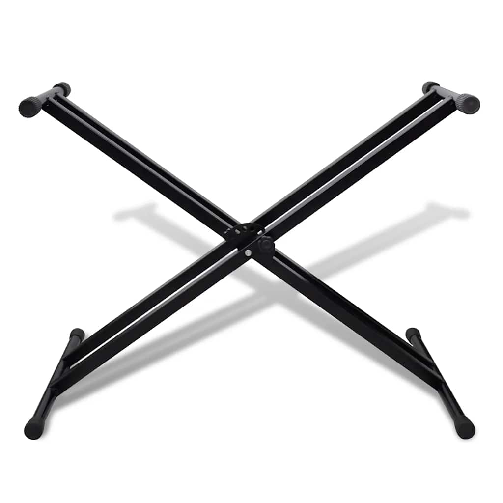 vidaXL Verstelbare keyboardstandaard dubbel X-frame